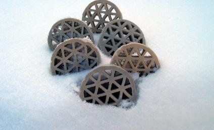 Snowflake heat transfer media